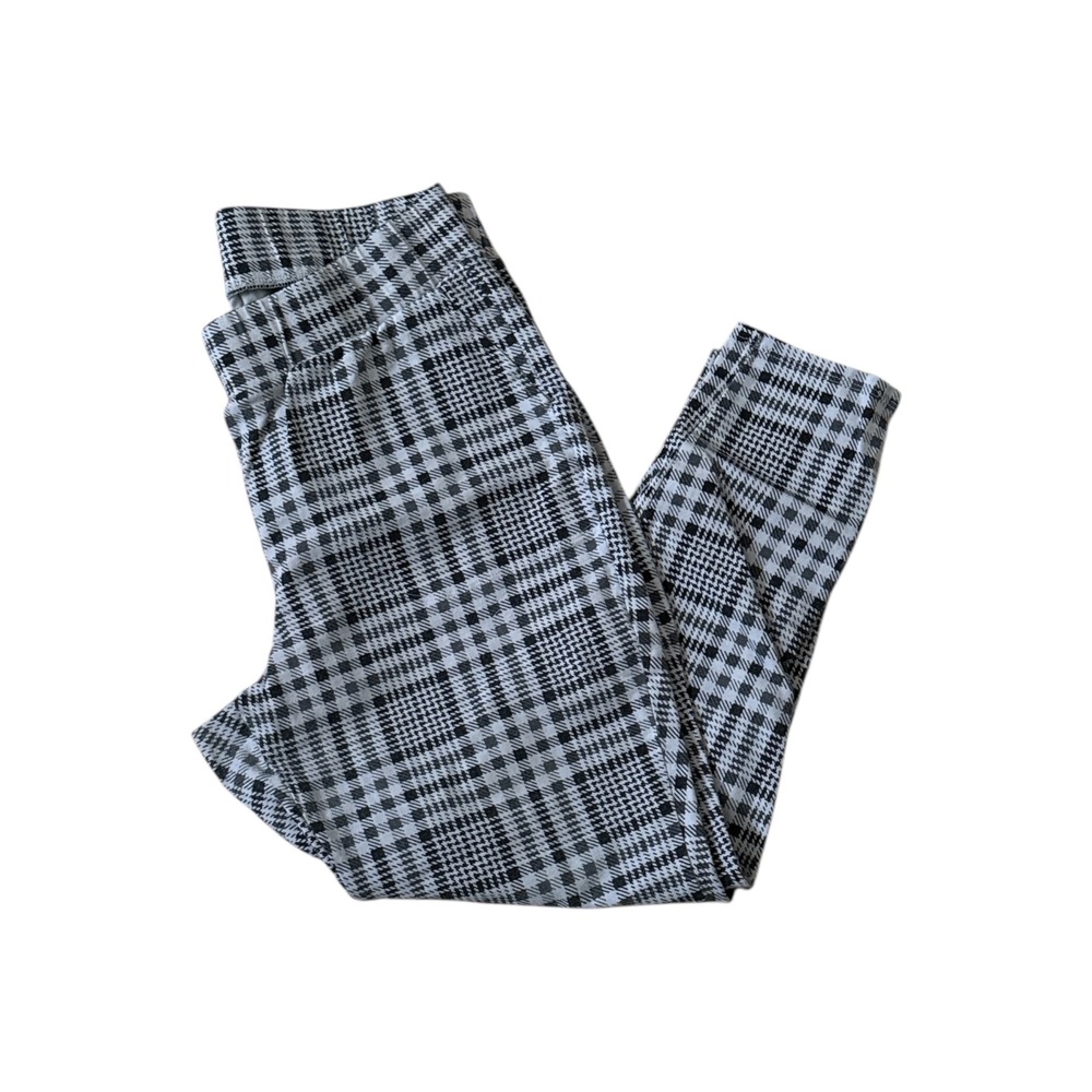 Torrid Black White Plaid Glen Check Leggings Plus Size 2 2X Stretch Pull On